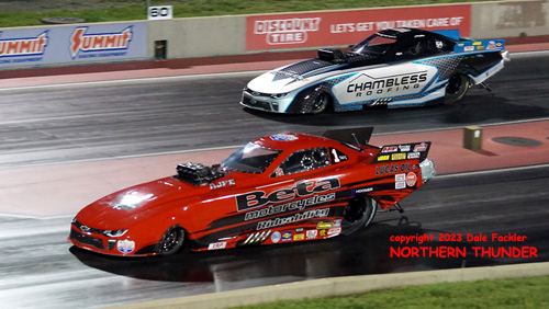 Doug Gordon - TA/FC (near lane) vs Christine Foster - TA/FC (far lane)